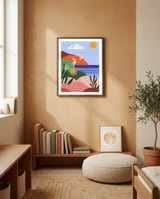 Seascape framed in a gentle room thumbnail