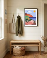 Seascape framed in a relaxed room thumbnail