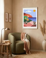Seascape framed in a tender room thumbnail