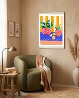 Stripes and circles framed in a tender room thumbnail
