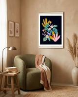 Flowers and leaves framed in a tender room thumbnail