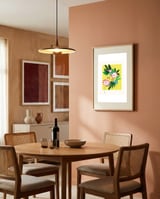 Modern flower framed in a intimate room thumbnail