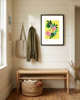 Modern flower framed in a relaxed room thumbnail