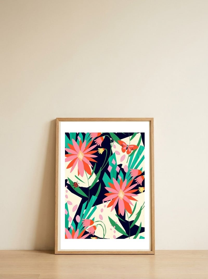 Ladybird  — framed, leaning against the wall