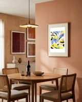 Abstract floral framed in a intimate room thumbnail
