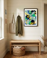 Abstract Leaves framed in a relaxed room thumbnail
