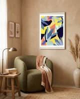 Geometric abstract framed in a tender room thumbnail