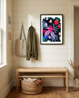Strawberry fields framed in a relaxed room thumbnail