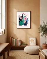 Pink flower framed in a gentle room thumbnail