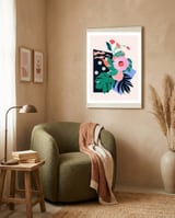 Pink flower framed in a tender room thumbnail