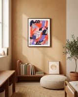 Sunset abstract framed in a gentle room thumbnail