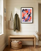 Sunset abstract framed in a relaxed room thumbnail