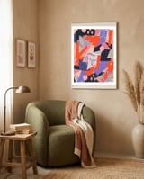 Sunset abstract framed in a tender room thumbnail