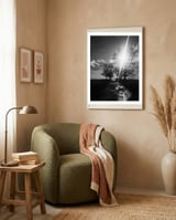Walking on the shadows framed in a tender room thumbnail