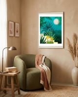 Rainforest With Moonlight framed in a tender room thumbnail