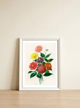 Dahlia illustrated — framed, leaning against the wall thumbnail