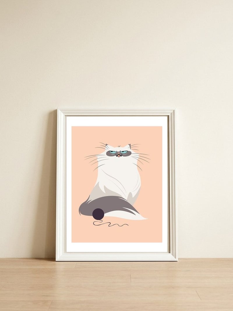 My Name is Magsi — framed, leaning against the wall