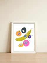 Fruit Stickers — framed, leaning against the wall thumbnail