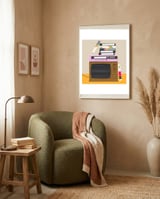 Vhs Nostalgia Square framed in a tender room thumbnail