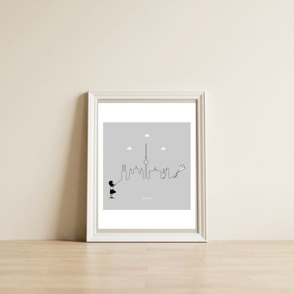 Kein Design Berlin — framed, leaning against the wall