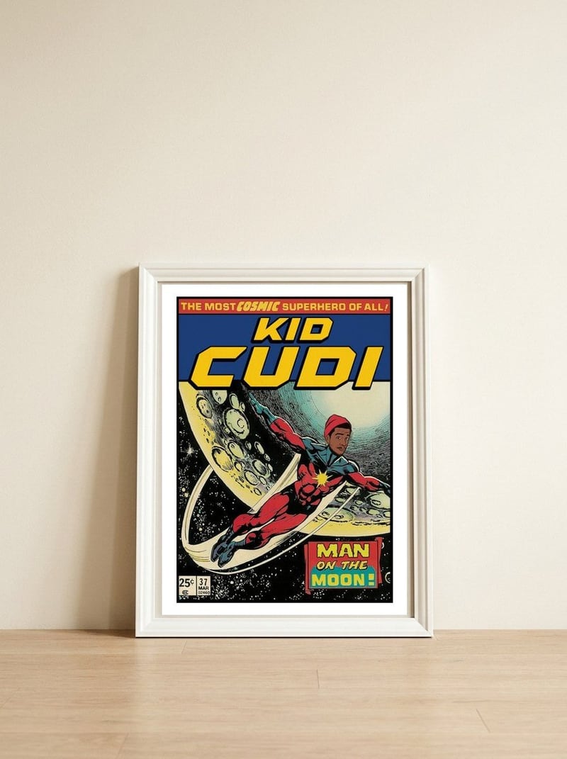 Dangerous Kid — framed, leaning against the wall