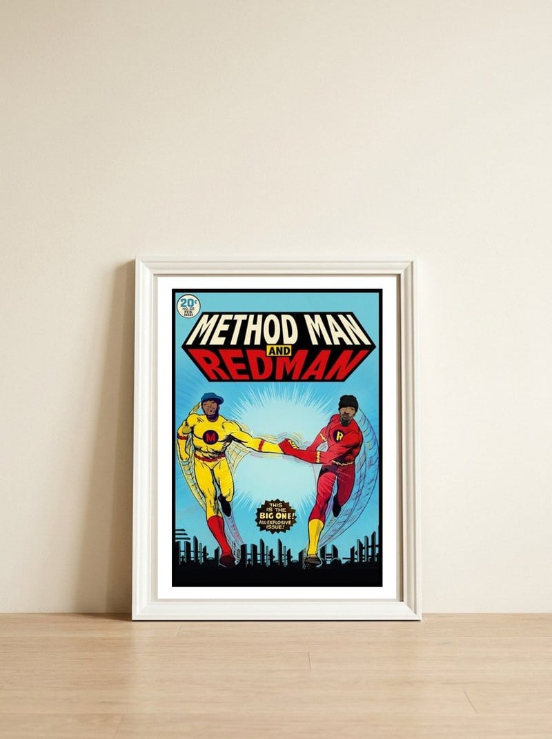Dangerous Men — framed, leaning against the wall