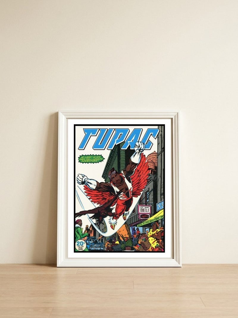 Dangerous Pac — framed, leaning against the wall