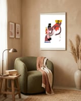 Hello Kiss framed in a tender room thumbnail