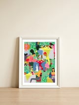 Spring Reading Club — framed, leaning against the wall thumbnail