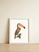 Boho Toucan — framed, leaning against the wall thumbnail