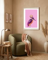 Queenfisher framed in a tender room thumbnail