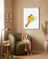 Retro Birds framed in a tender room thumbnail