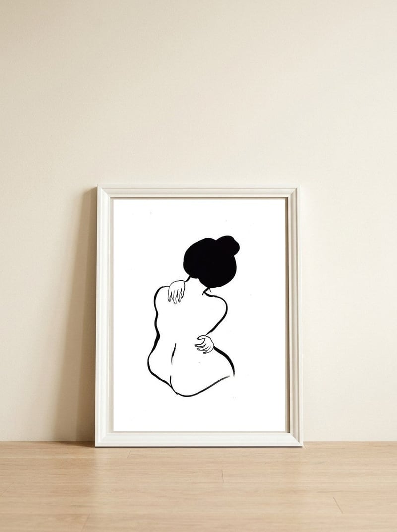 Love — framed, leaning against the wall