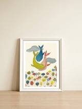 Whales — framed, leaning against the wall thumbnail