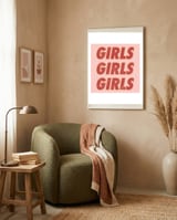 Girls Red framed in a tender room thumbnail