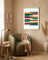 Kilim framed in a tender room thumbnail