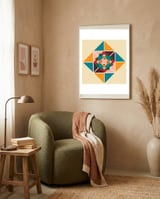 Wind Rose framed in a tender room thumbnail