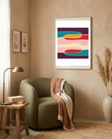 Wondering Waves framed in a tender room thumbnail