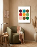 Retro Polka Dots framed in a tender room thumbnail