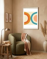 New Mid Mod Pearl  framed in a tender room thumbnail