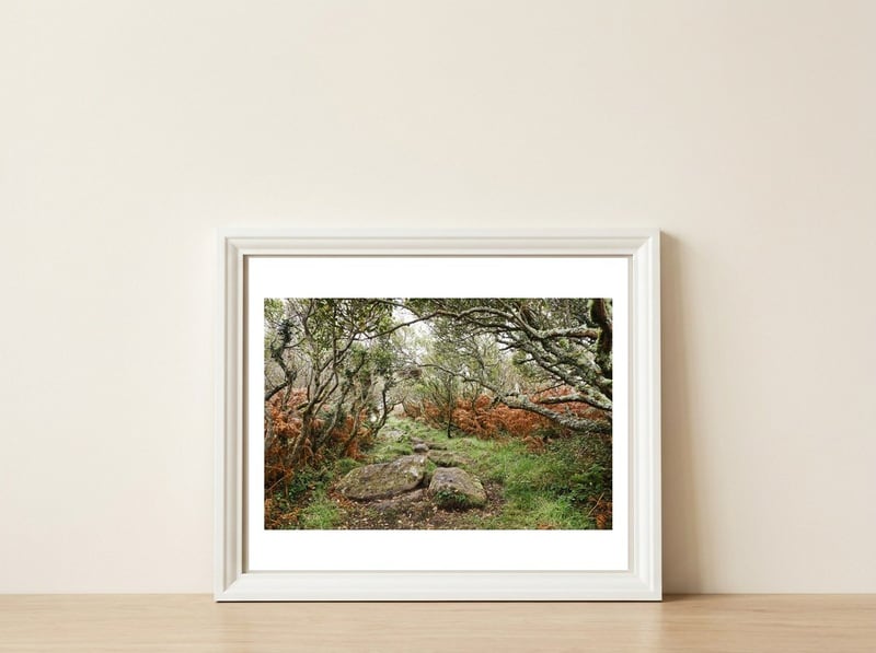 Undergrowth — framed, leaning against the wall