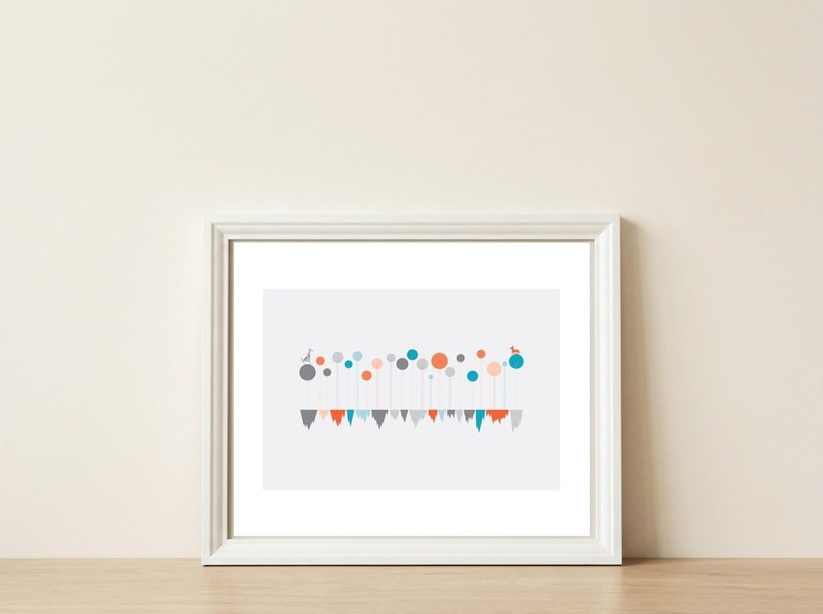 The Meeting  — framed, leaning against the wall