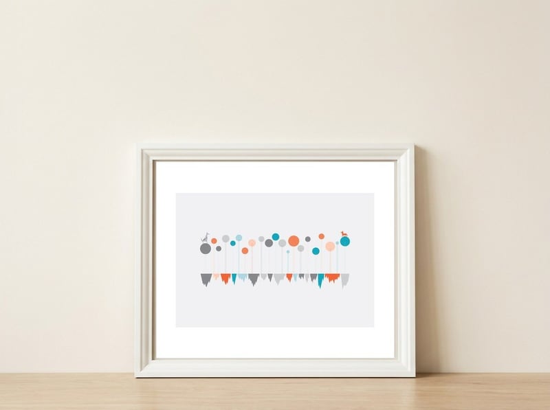 The Meeting  — framed, leaning against the wall