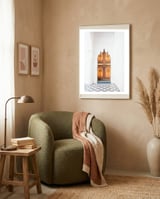 Ancient Moroccan Door framed in a tender room thumbnail