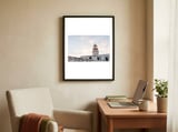 Armenistis Lighthouse Mykonos framed in a focused room thumbnail