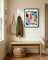 Tennis Court framed in a relaxed room thumbnail