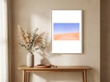 Desert Dunes framed in a welcoming room thumbnail