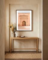 Grand Moroccan Door Marrakech framed in a welcoming room thumbnail