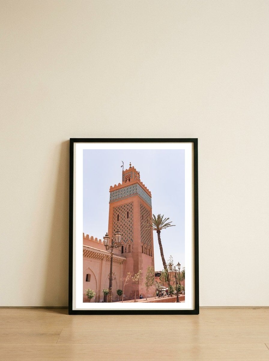 Marrakech Moroccan Mosque — framed, leaning against the wall