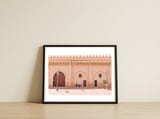 Moroccan Street Marrakech — framed, leaning against the wall thumbnail